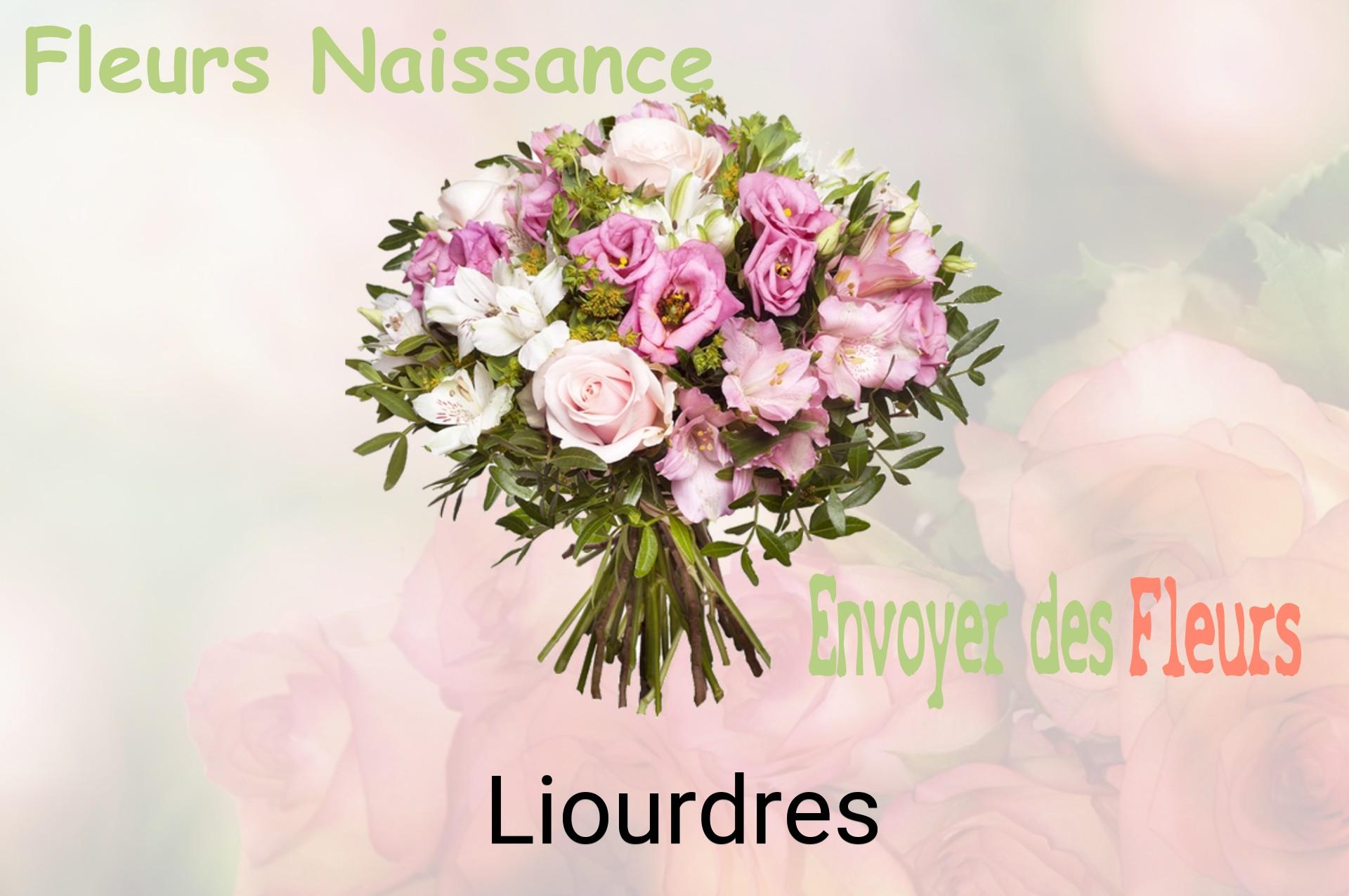 Bouquet de fleurs de naissance livré à Liourdres